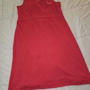 Columbia Sleeveless Red Midi Dress